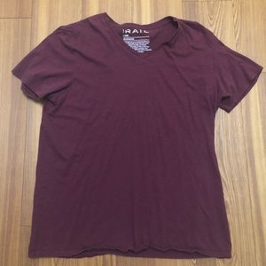 Shirts - THE RAIL MENS VNECK SHIRT MAROON XL Shirts - THE RAIL MENS VNECK SHIRT MAROON XL